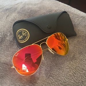 Ray Ban Aviators with Case